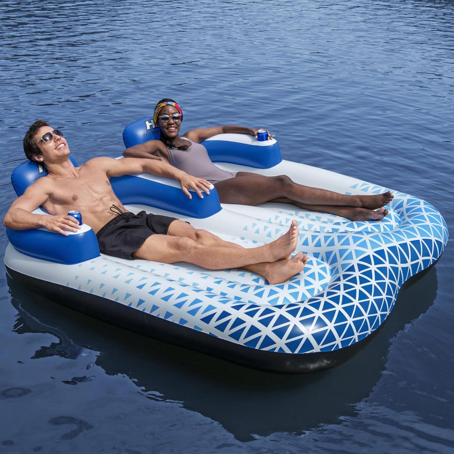 Bestway INDIGO WAVE DOUBLE 2-PERSON LOUNGER 77" X 76"