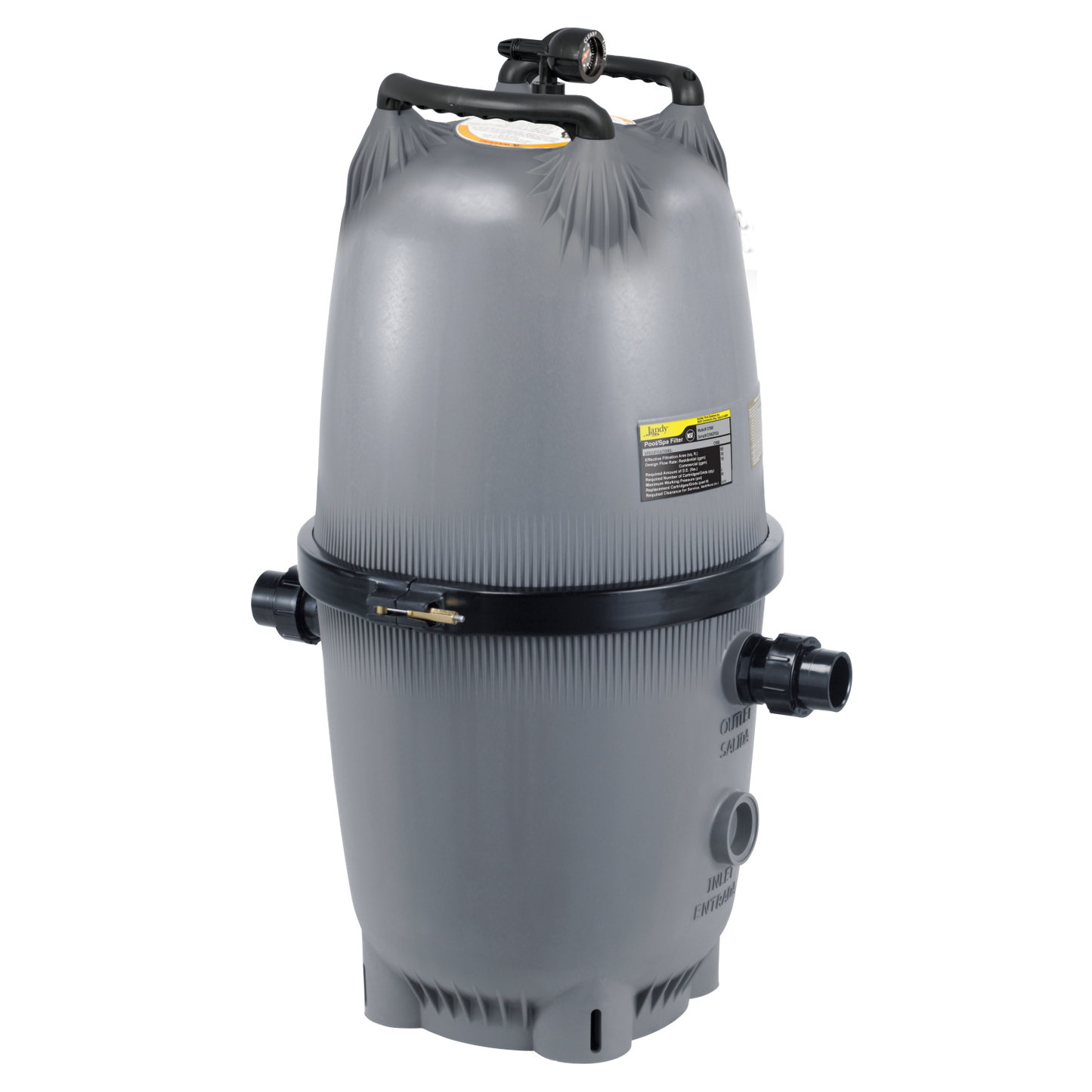 Jandy Large Cartridge Versa Plumb Filter, 580 CV Sq.Ft.