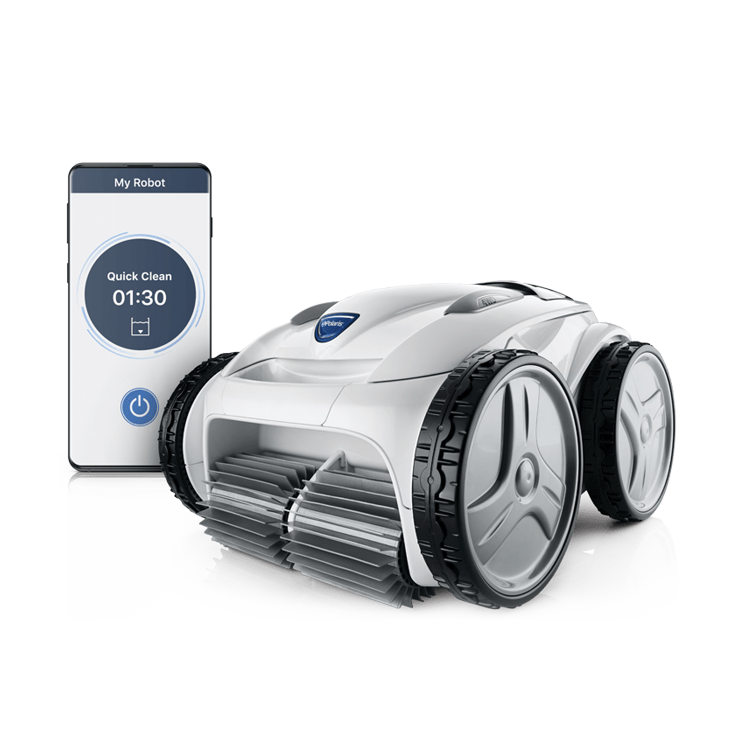 Polaris P965IQ 4Wd Robotic Cleaner With Aqualink Controls – White