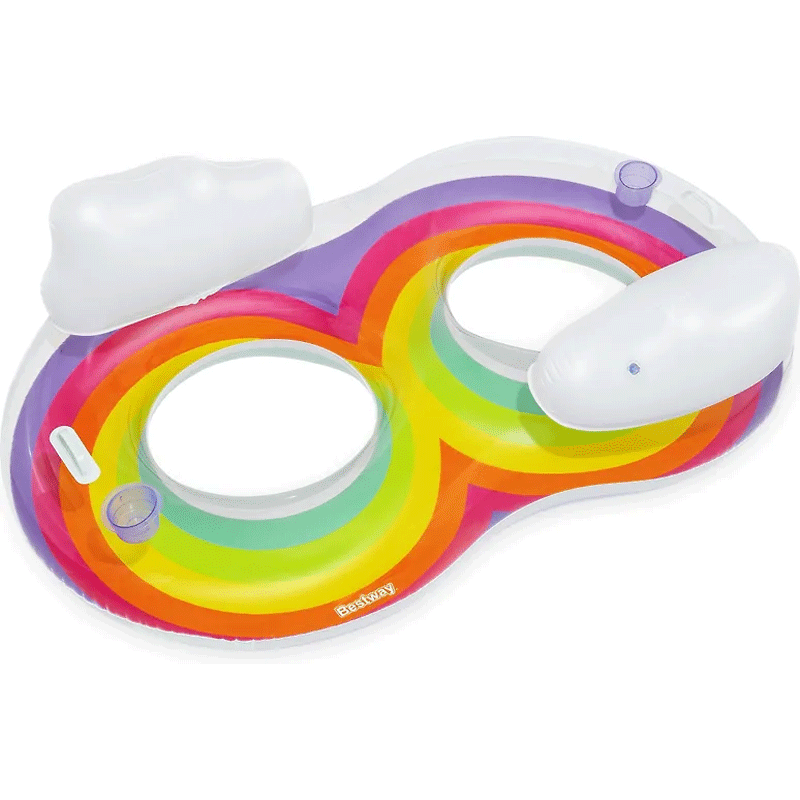 Bestway RAINBOW DREAMS DOUBLE SWIM TUBE 6'1" X 45.5"