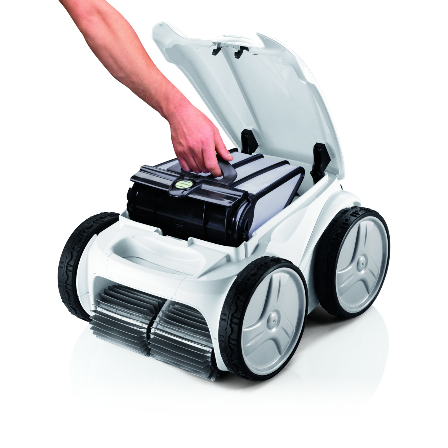 Polaris P955 4WD Robotic Pool Cleaner With Remote – White