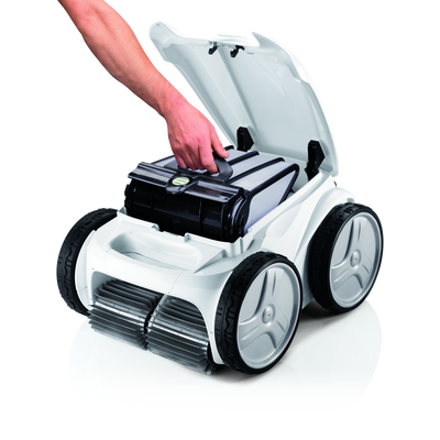 Polaris P955 4WD Robotic Pool Cleaner With Remote – White
